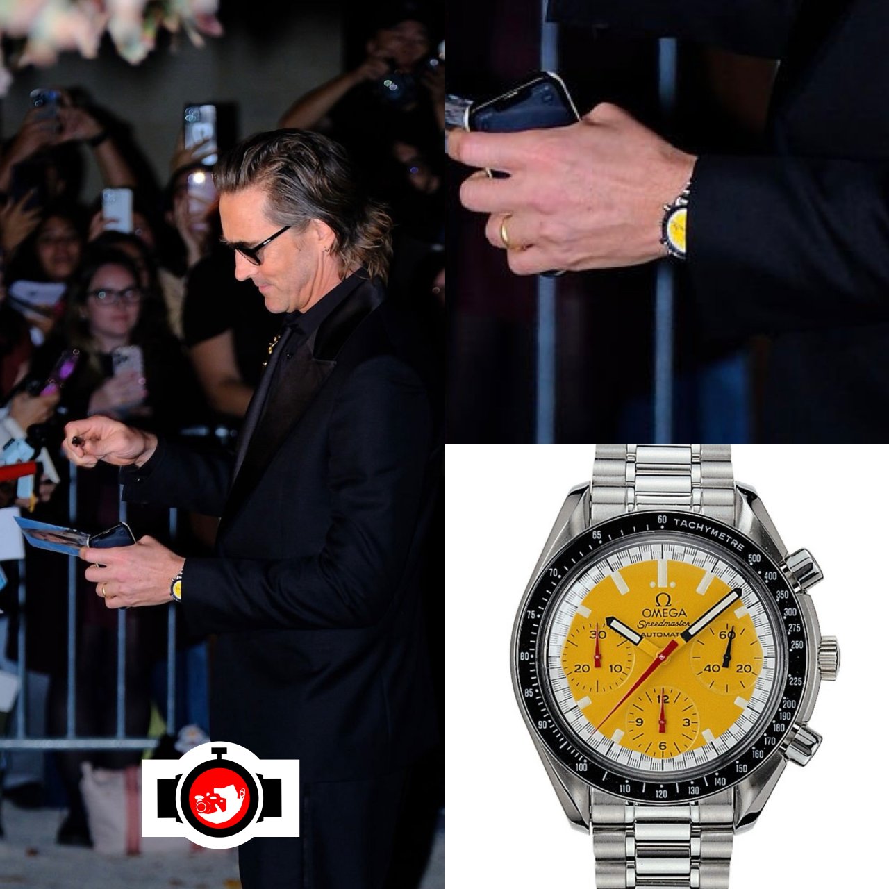 actor Lee Pace spotted wearing a Omega 3510.12