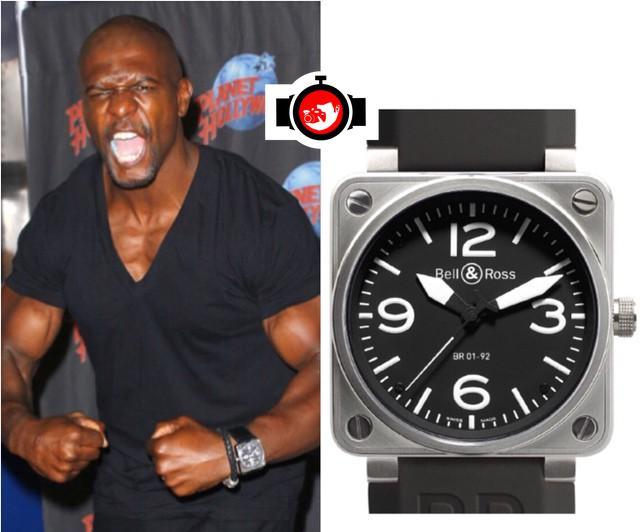 american football player Terry Crews spotted wearing a Bell & Ross 01-92