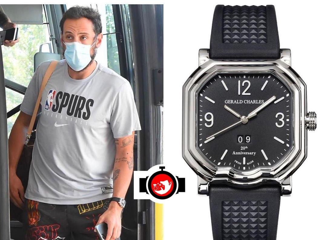 basketball player Marco Belinelli spotted wearing a Gerald Charles 