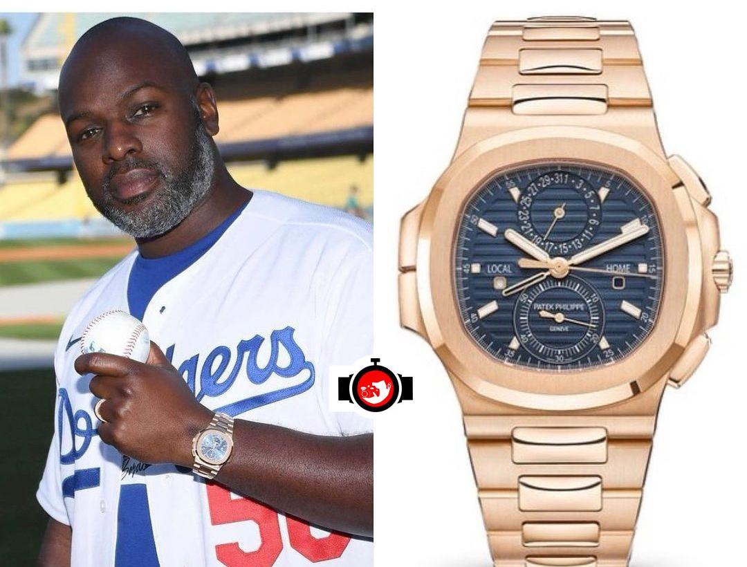 influencer Corey Gamble spotted wearing a Patek Philippe 5990/1R