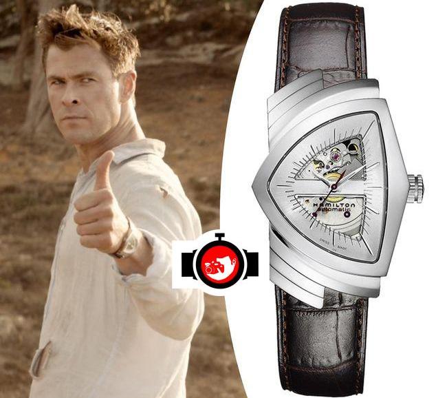 actor Chris Hemsworth spotted wearing a Hamilton H24515551