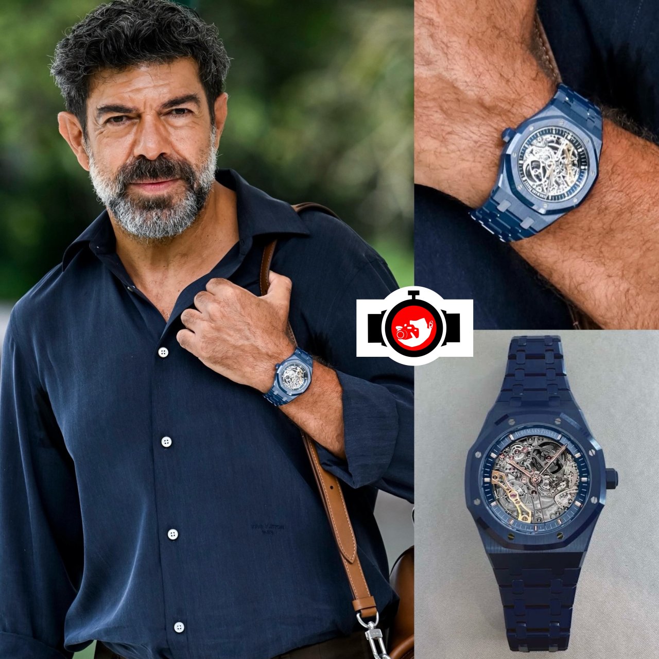 actor Pierfrancesco Favino spotted wearing a Audemars Piguet 15416CD