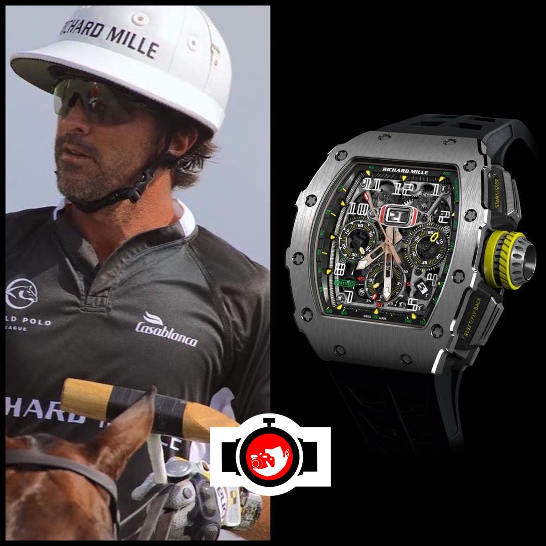 athlete Pablo Mac Donough spotted wearing a Richard Mille RM 11-03