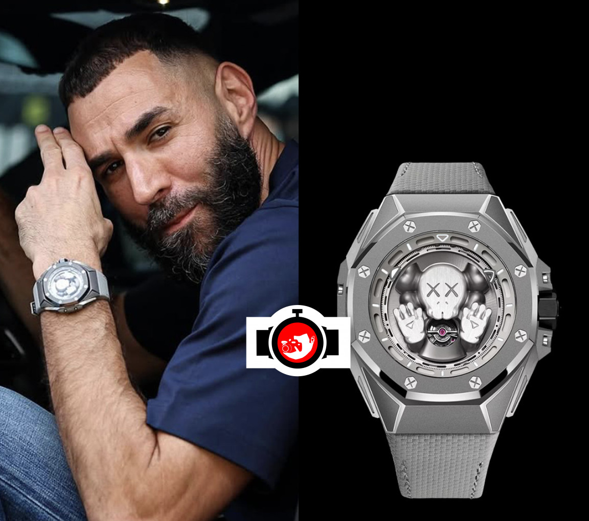 footballer Karim Benzema spotted wearing a Audemars Piguet 26656TI.GG.D019VE.01