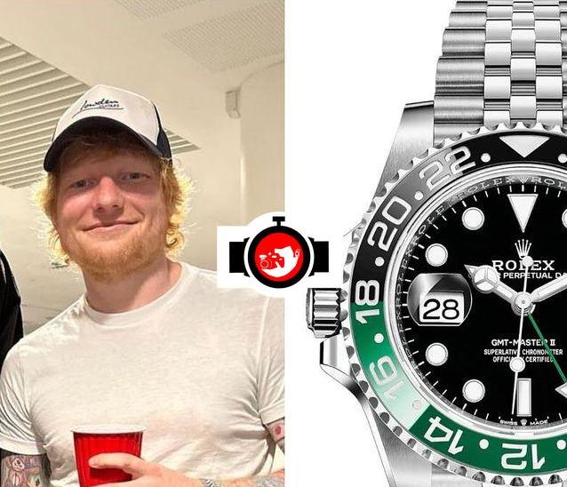 singer Ed Sheeran spotted wearing a Rolex 126720VTNR