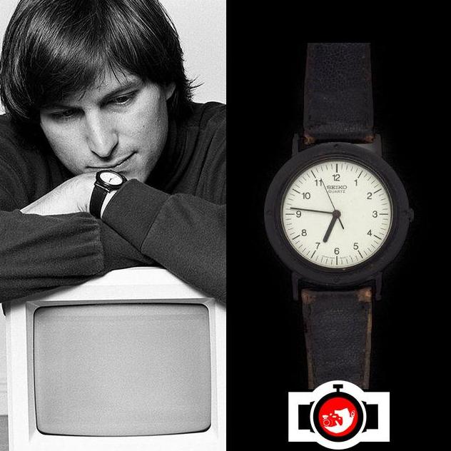 business man Steve Jobs spotted wearing a Seiko 