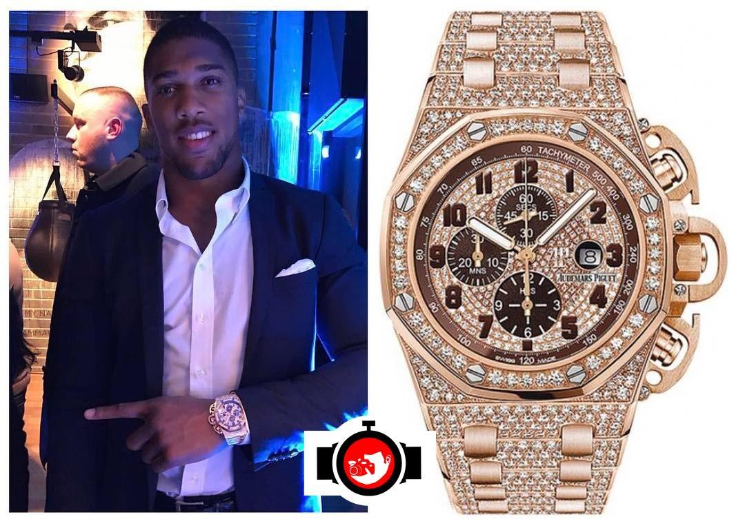 boxer Anthony Joshua spotted wearing a Audemars Piguet 26215OR