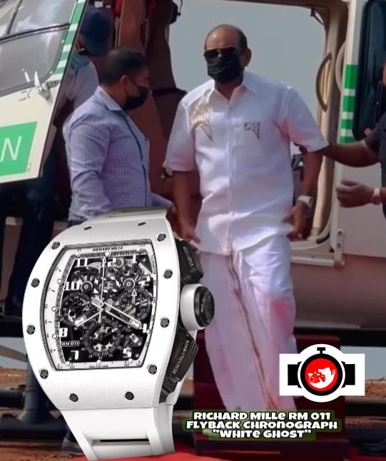 business man Yusuff Ali MA spotted wearing a Richard Mille RM 11