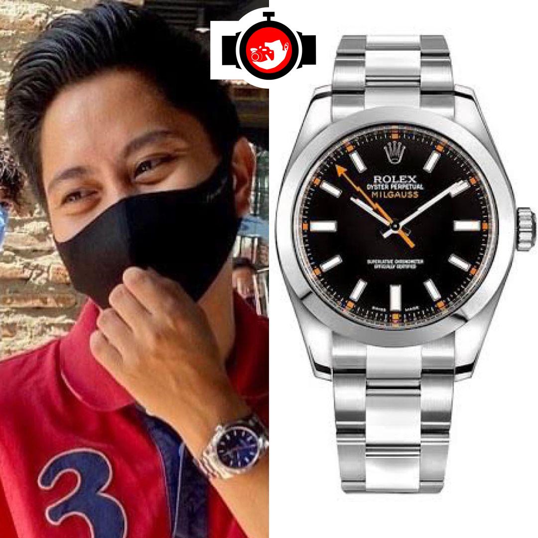 politician Sandro Marcos spotted wearing a Rolex 116400