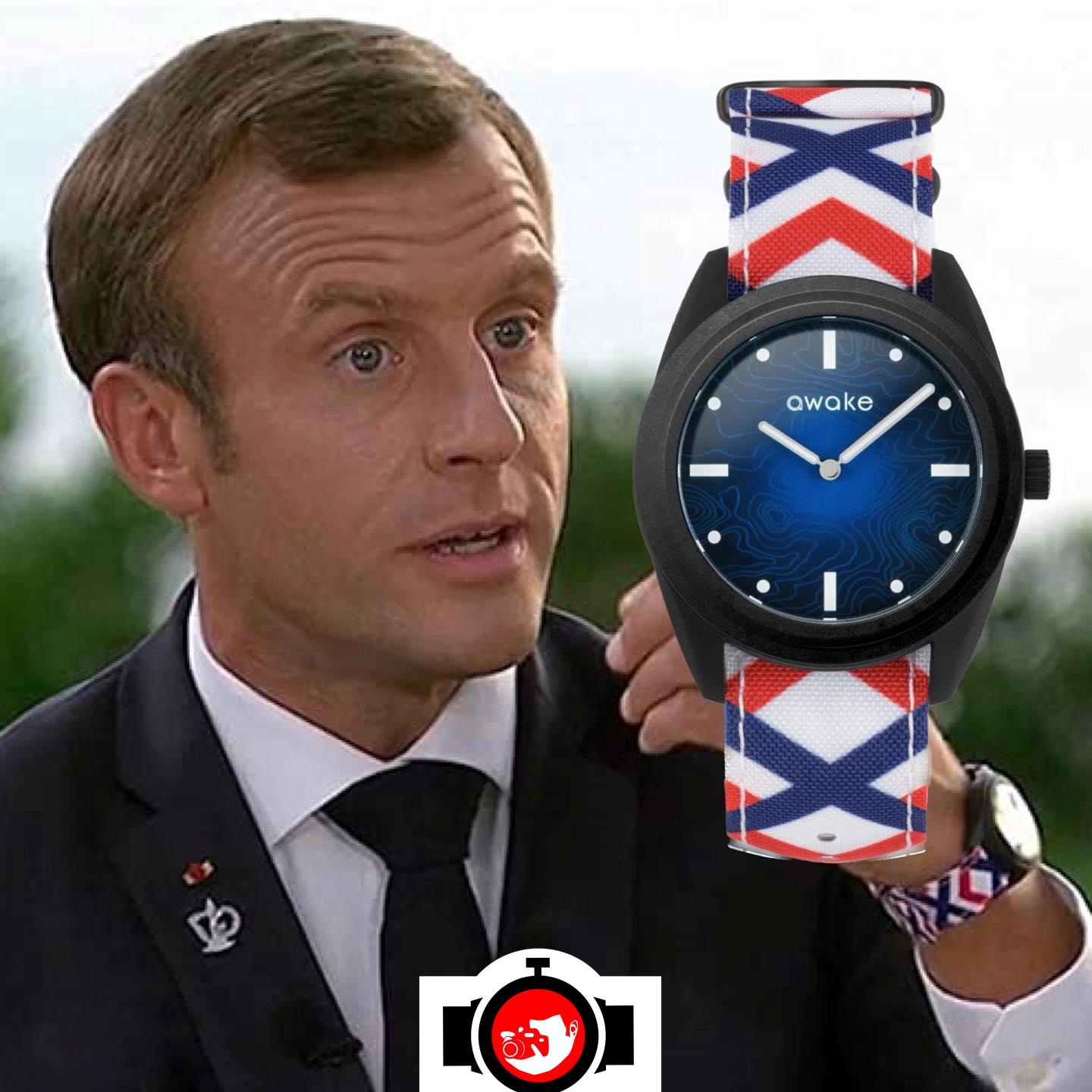 politician Emmanuel Macron spotted wearing a Awake 