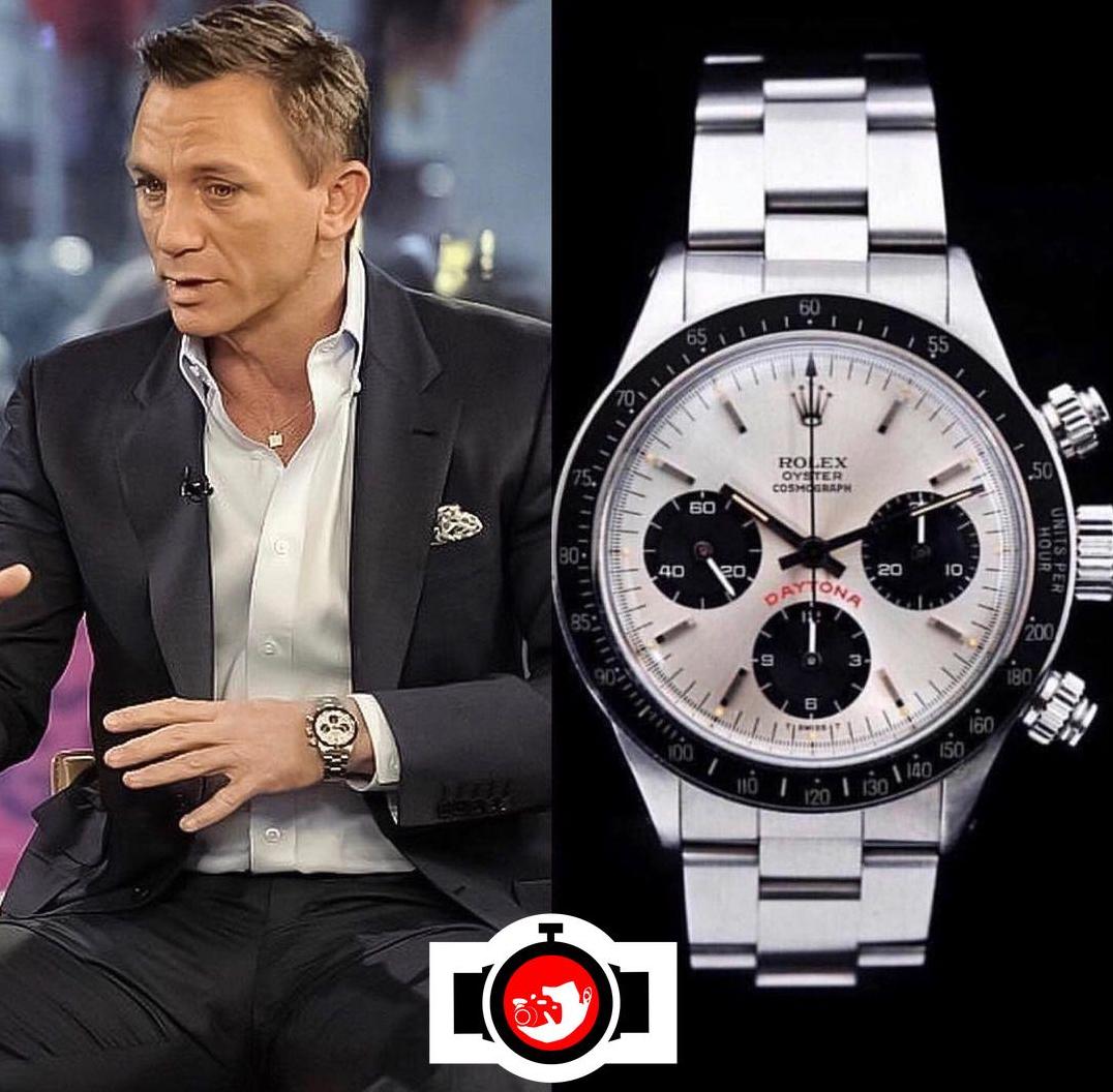 actor Daniel Craig spotted wearing a Rolex 6263