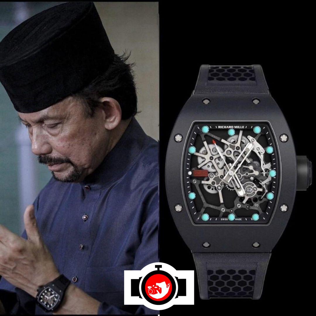 royal Hassanal Bolkiah spotted wearing a Richard Mille RM035