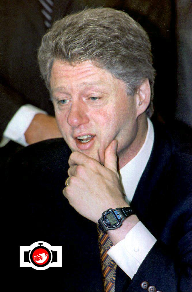 politician Bill Clinton spotted wearing a Timex 
