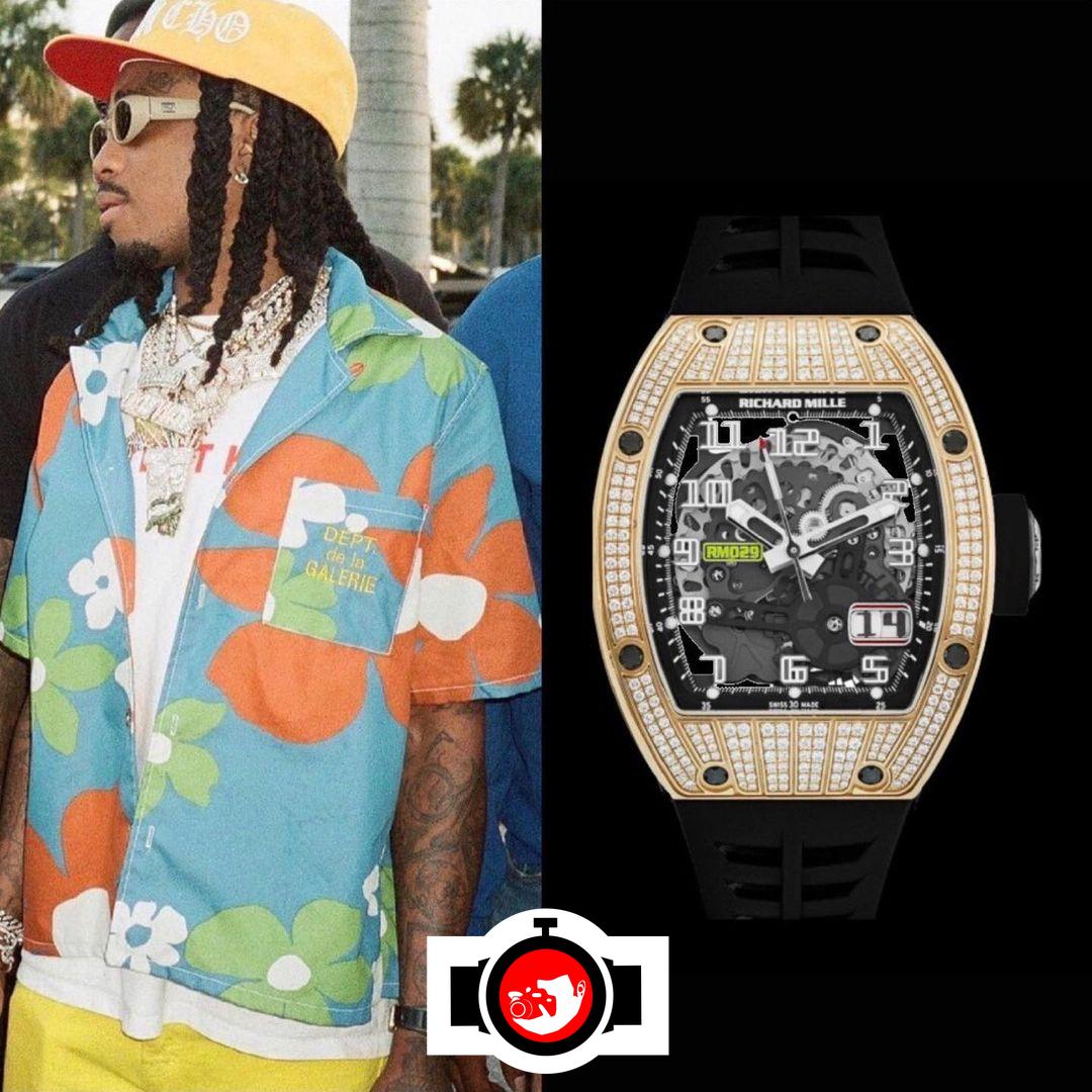 rapper Quavo spotted wearing a Richard Mille RM029