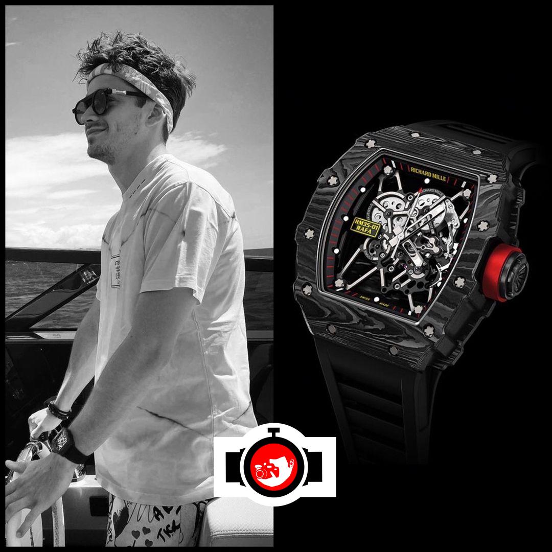 pilot Charles Leclerc spotted wearing a Richard Mille RM 35-01
