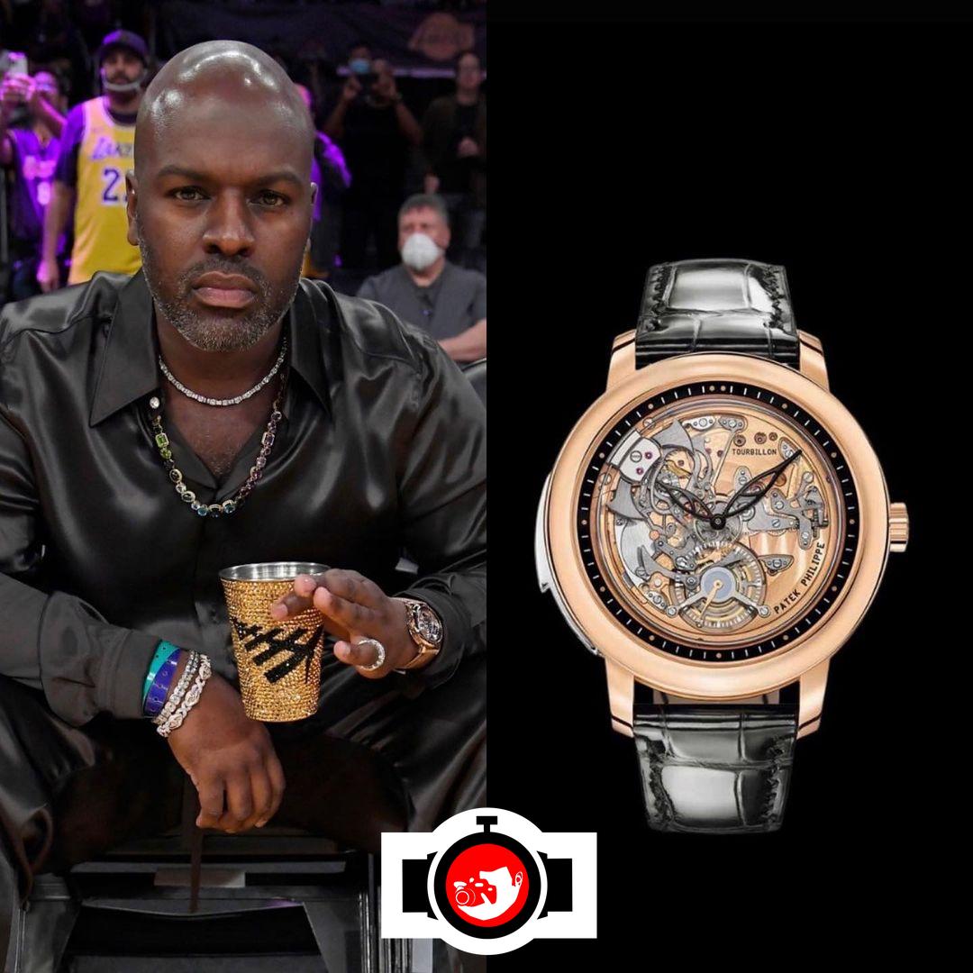 influencer Corey Gamble spotted wearing a Patek Philippe 5303R-001