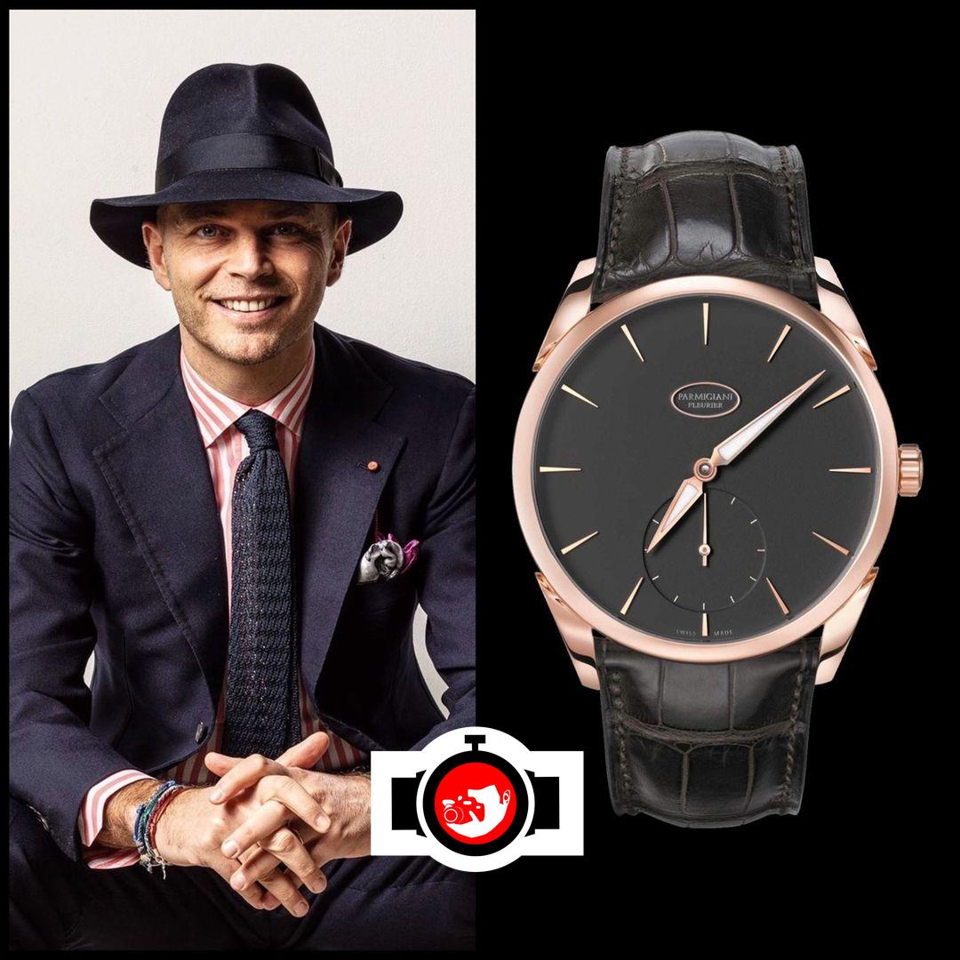 business man Luca Rubinacci spotted wearing a Parmigiani 