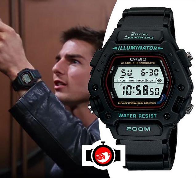 actor Tom Cruise spotted wearing a Casio DW290-1V