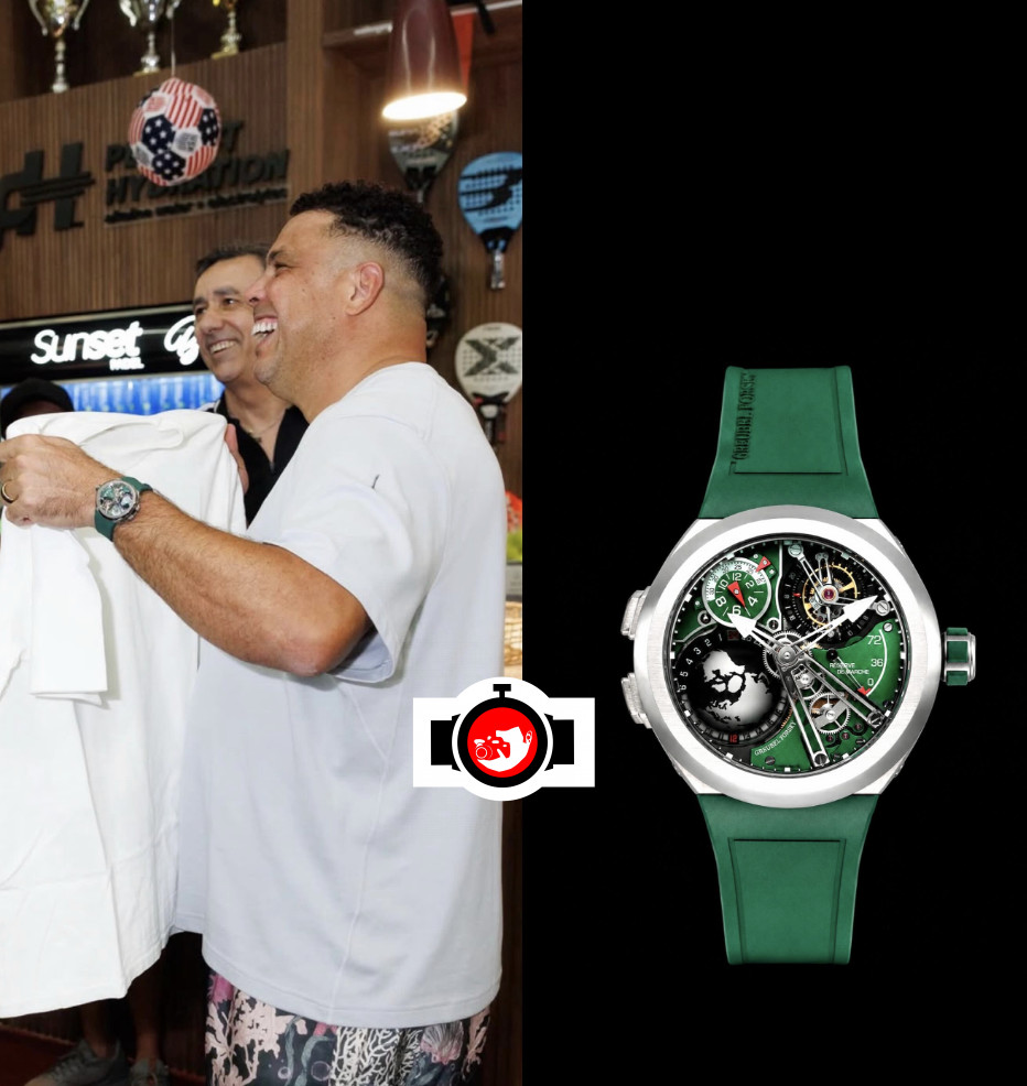 footballer Ronaldo Lima spotted wearing a Greubel Forsey GMT Sport