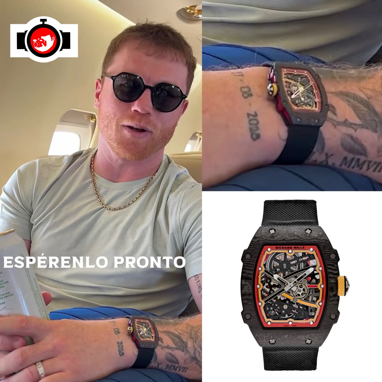 boxer Canelo Alvarez spotted wearing a Richard Mille RM 67-02 FQ CA/AZ01