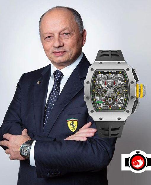 pilot Fred Vasseur spotted wearing a Richard Mille RM 011