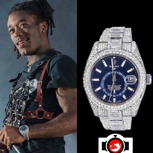 rapper Lil Uzi Vert spotted wearing a Rolex 