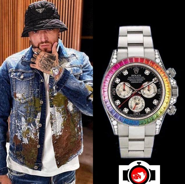 rapper Gué Pequeno spotted wearing a Rolex 