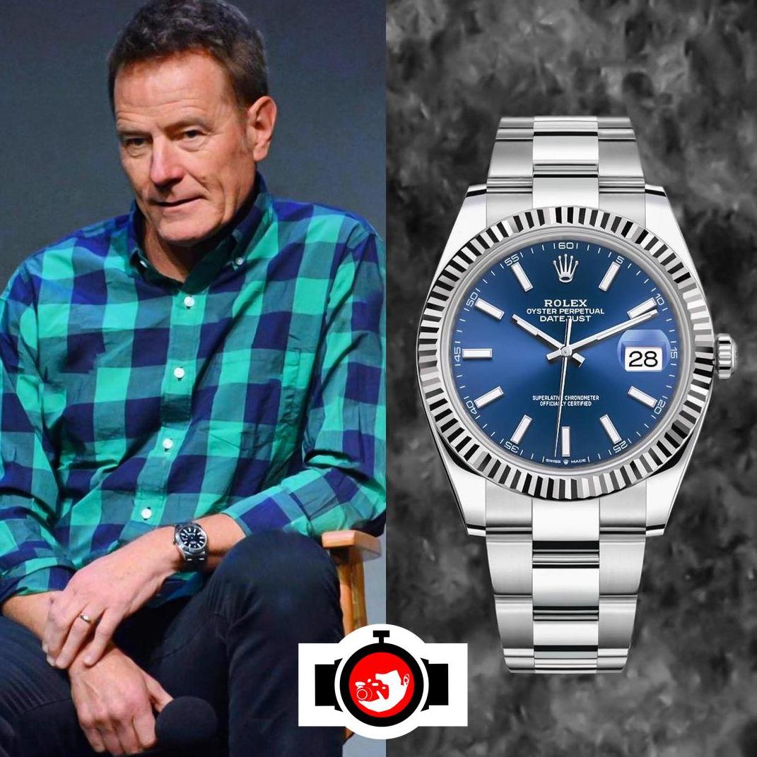 actor Bryan Cranston spotted wearing a Rolex 