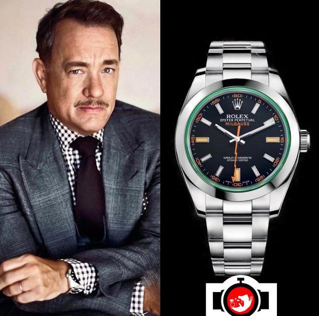actor Tom Hanks spotted wearing a Rolex 