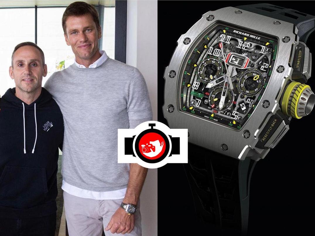 american football player Tom Brady spotted wearing a Richard Mille RM 11-03