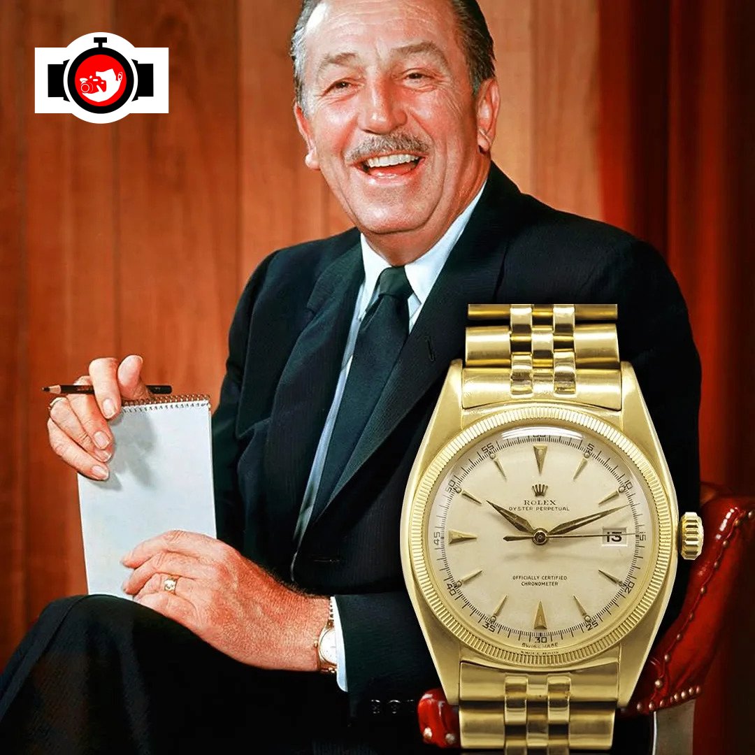 film director Walt Disney spotted wearing a Rolex 6075