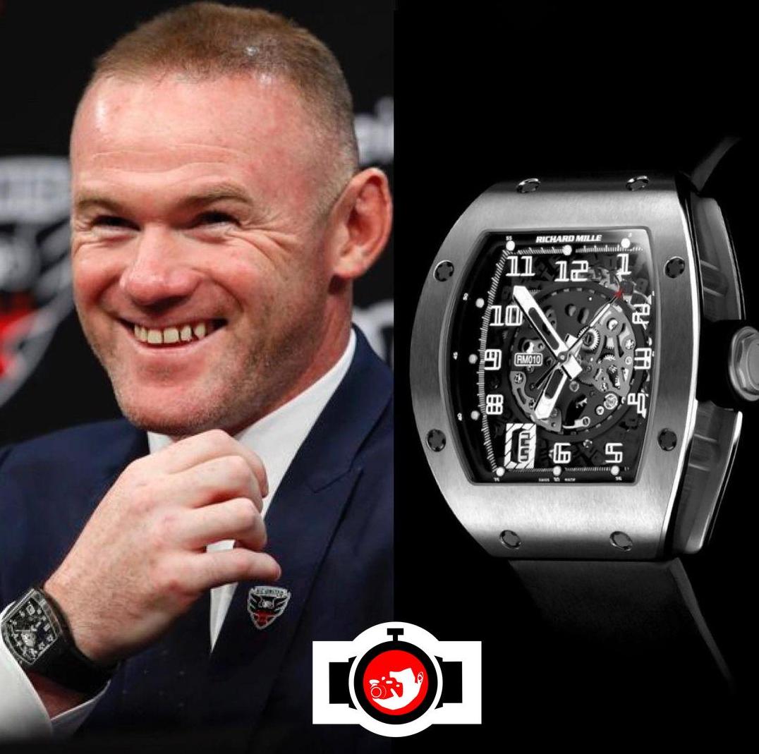 footballer Wayne Rooney spotted wearing a Richard Mille RM10