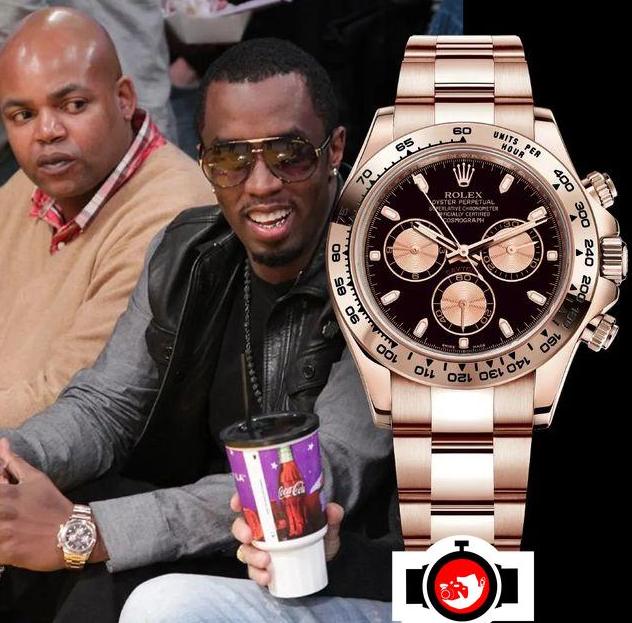 rapper Sean John Combs Puff Daddy spotted wearing a Rolex 