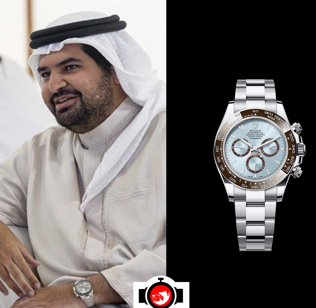 royal Sheikh Issa bin Ali bin Khalifa Al Khalifa spotted wearing a Rolex 116506