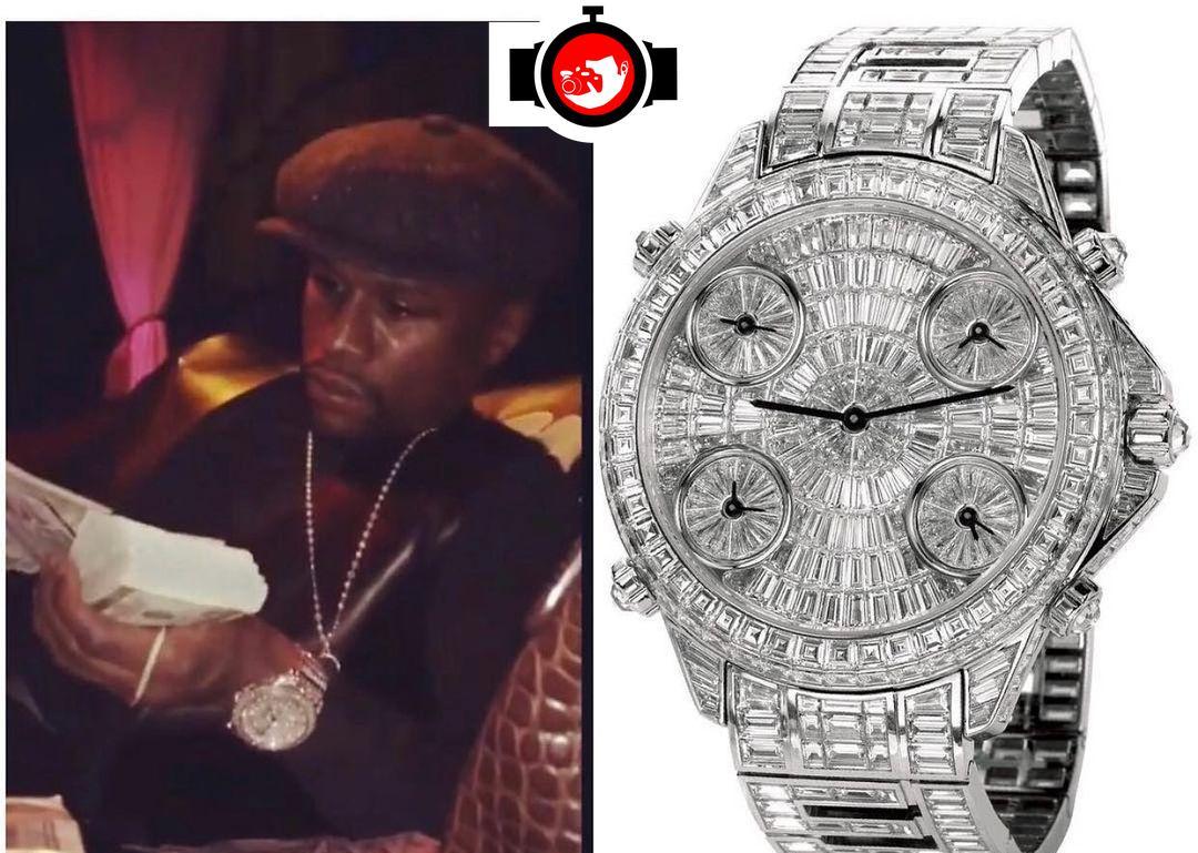 boxer Floyd Mayweather spotted wearing a Jacob & Co 