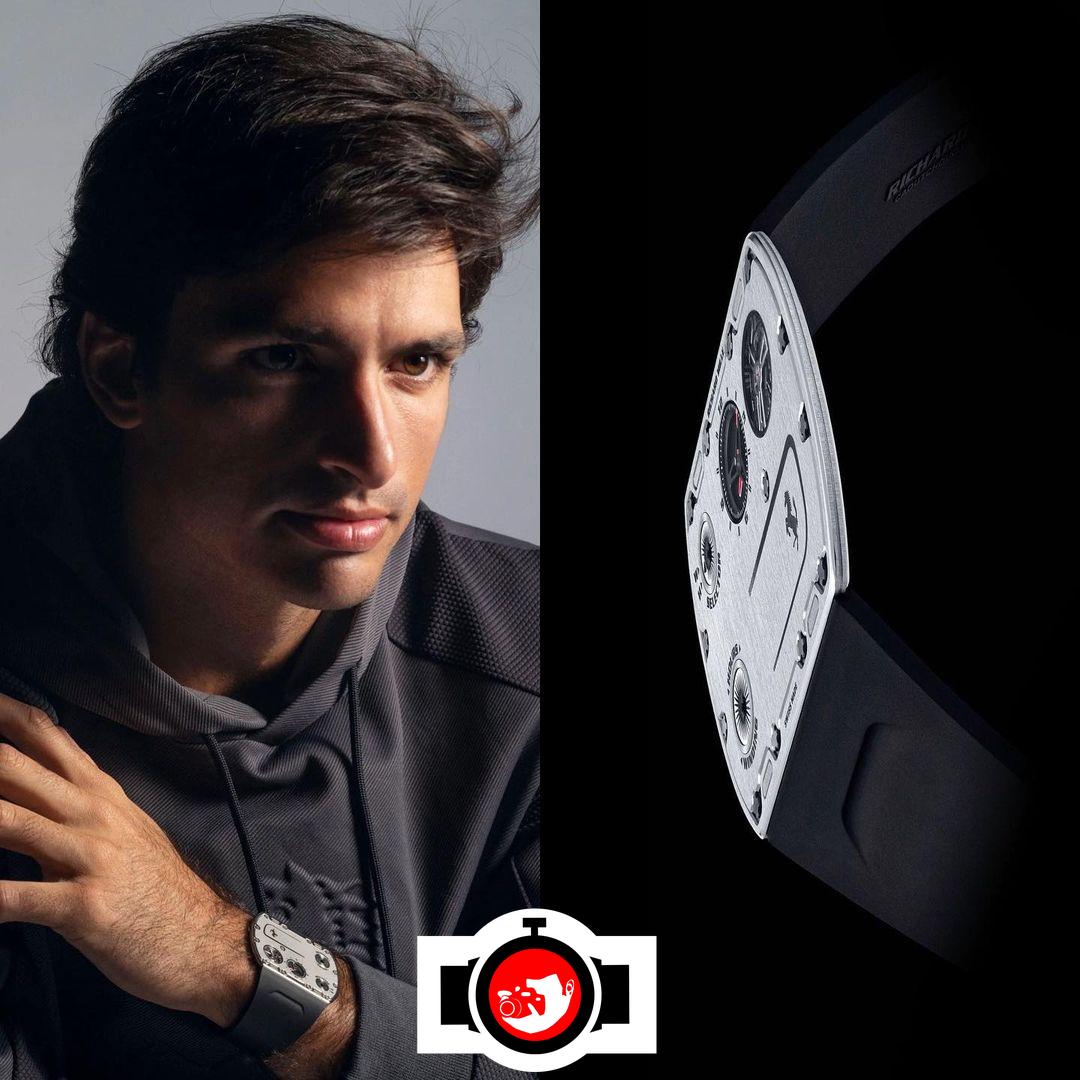 pilot Carlos Sainz spotted wearing a Richard Mille UP-01