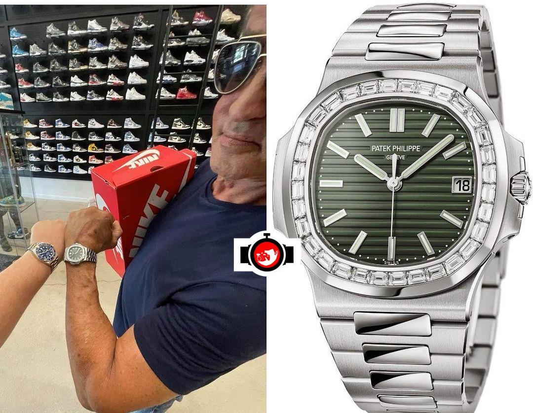 The Luxurious Sunburst Olive-Green Patek Philippe Nautilus From Sylvester Stallone's Watch Collection
