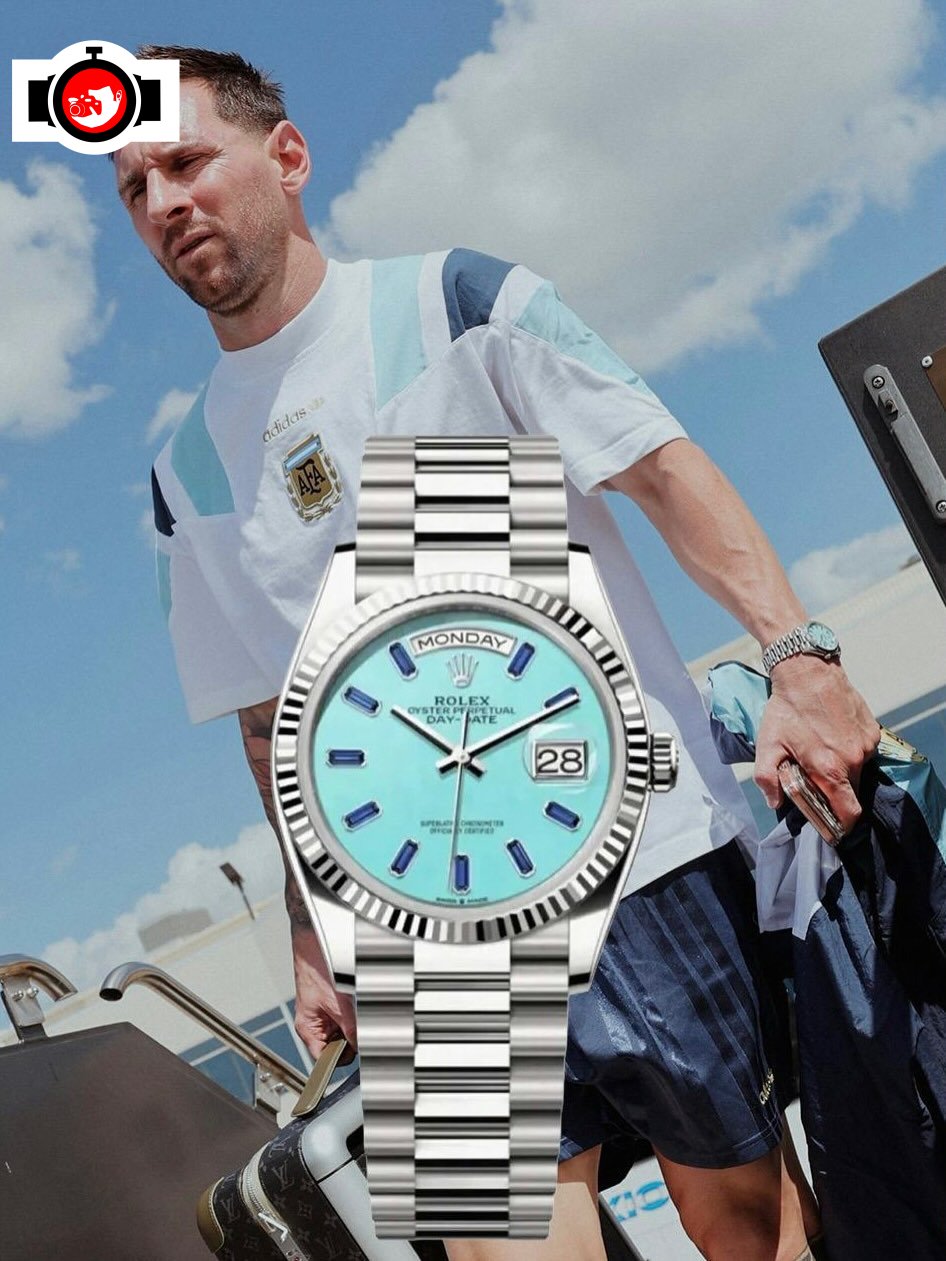 footballer Lionel Messi spotted wearing a Rolex 128236