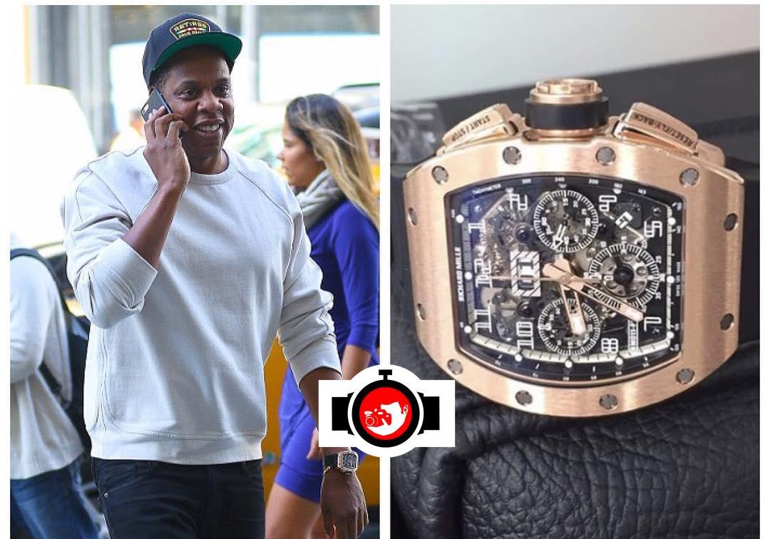 Jay-Z shows off his exclusive Richard Mille RM11 Euro Boutique watch