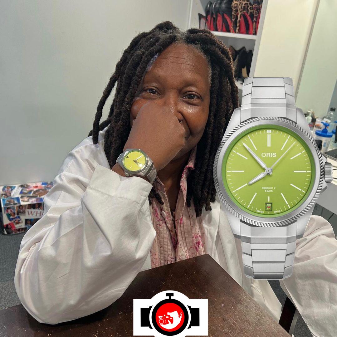 actor Whoopi Goldberg spotted wearing a Oris 