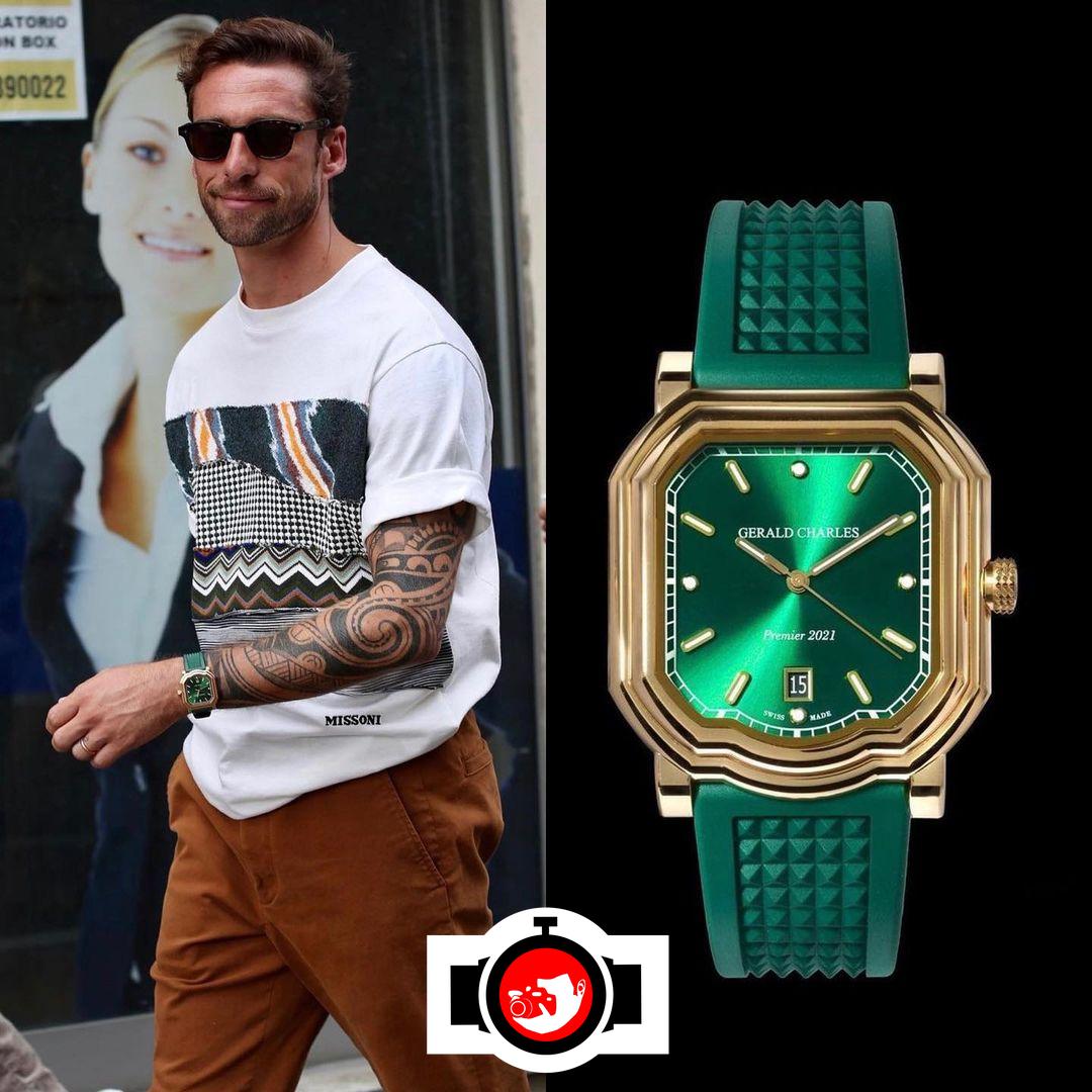 footballer Claudio Marchisio spotted wearing a Gerald Charles 