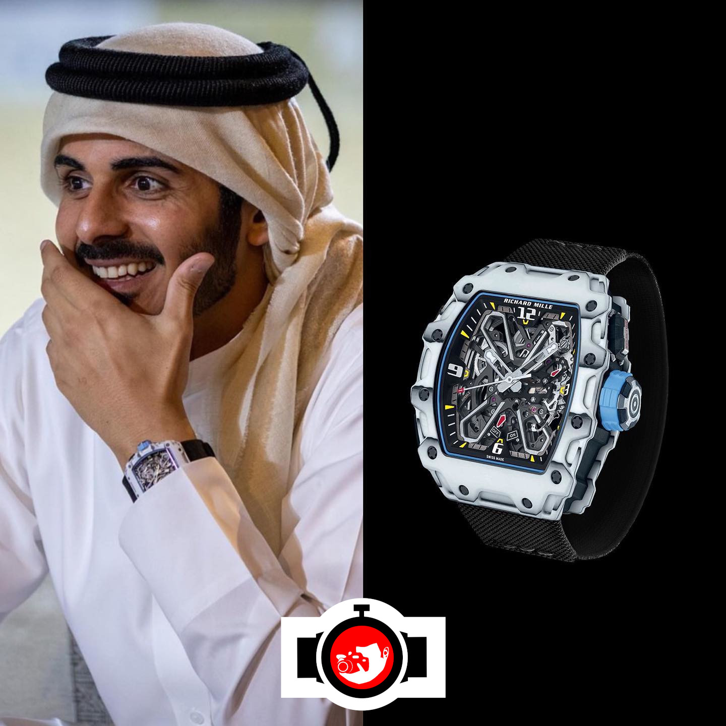 royal Khalifa Bin Hamad spotted wearing a Richard Mille RM 35