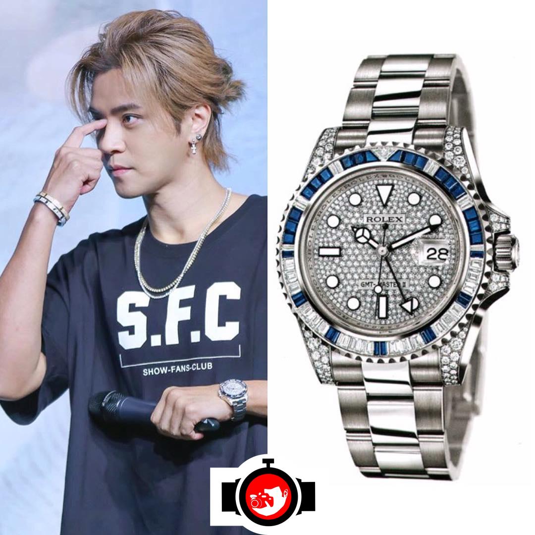 singer Show Lo spotted wearing a Rolex 