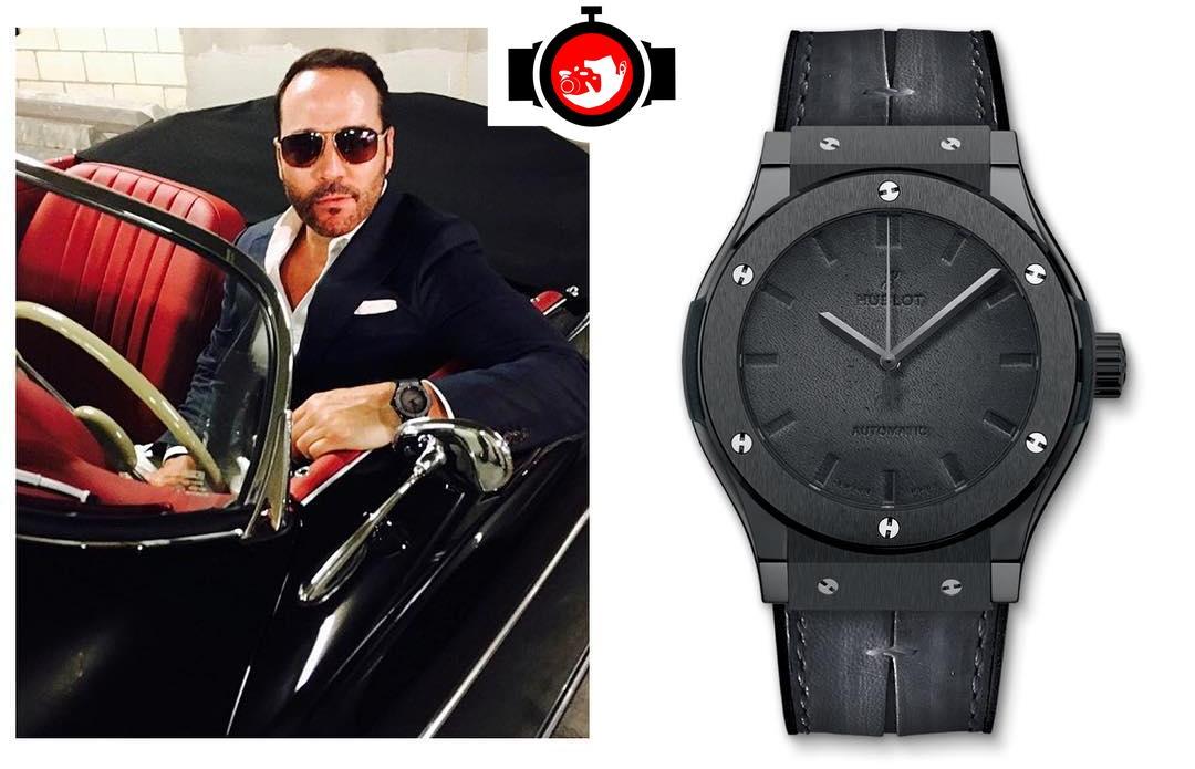 actor Jeremy Piven spotted wearing a Hublot 511.CM.0500.VR.BER16