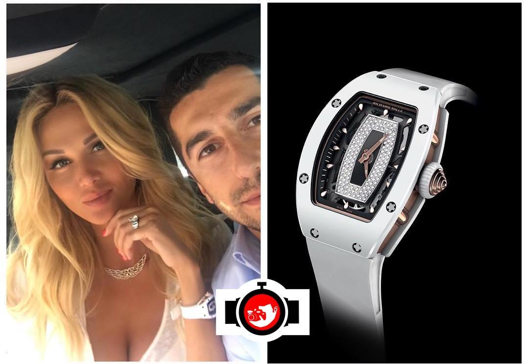 model Victoria Lopyreva spotted wearing a Richard Mille RM07-01