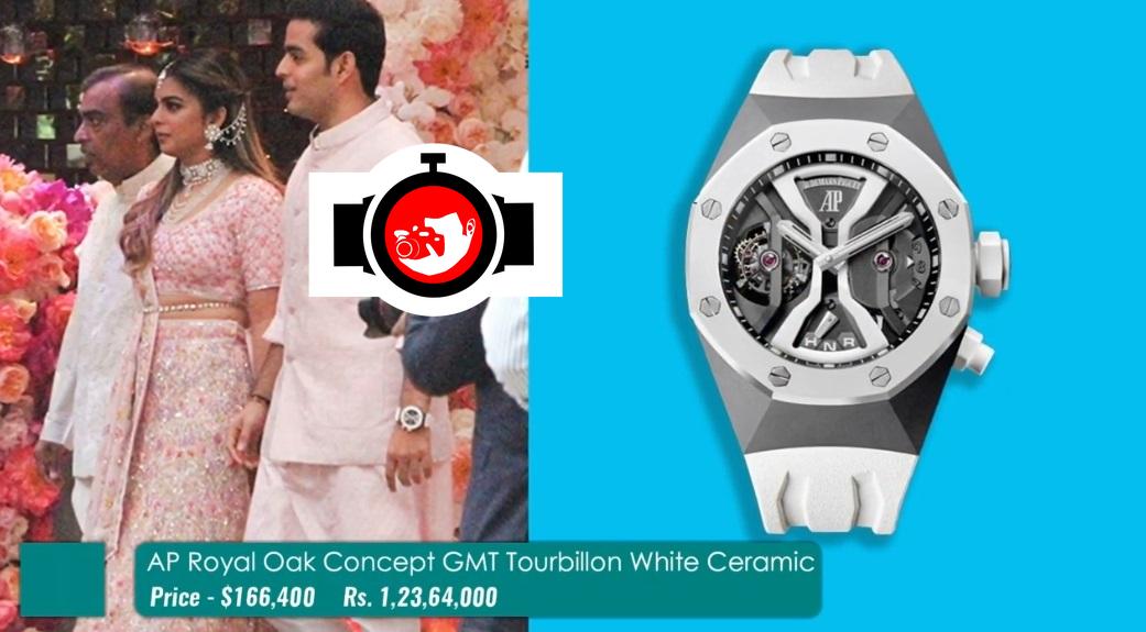 Exploring Akash Ambani's Luxury Watch Collection: The Audemars Piguet Royal Oak Concept GMT Tourbillon White Ceramic