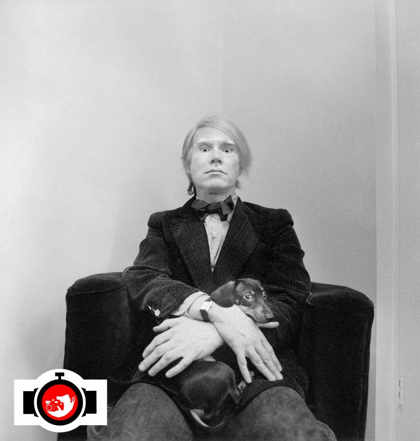 artist Andy Warhol spotted wearing a Cartier 