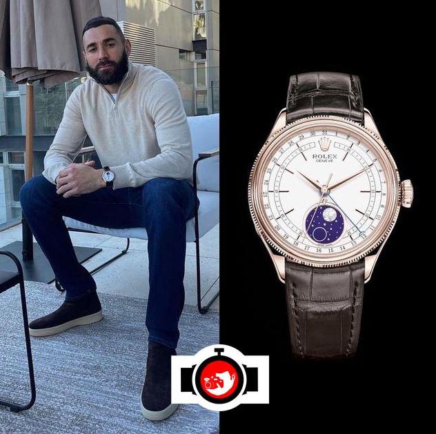 footballer Karim Benzema spotted wearing a Rolex 