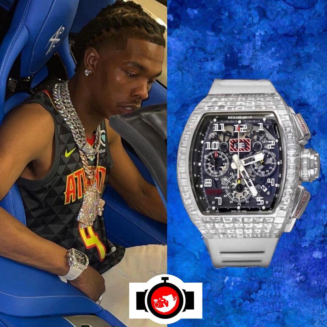 rapper Lil Baby spotted wearing a Richard Mille RM 11