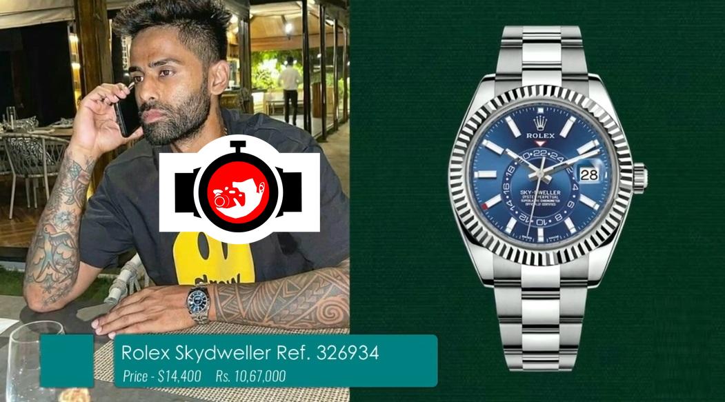 cricketer Suryakumar Yadav spotted wearing a Rolex 326934
